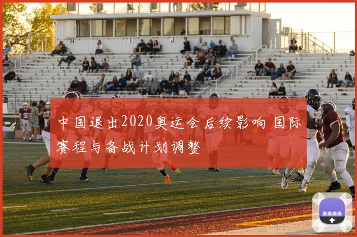 中国退出2020奥运会后续影响 国际赛程与备战计划调整